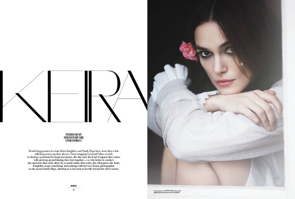 Keira Knightley poses with Hope for Rika