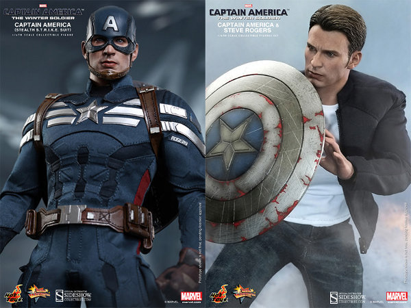 Captain America and Steve Rogers Sixth Scale Figures