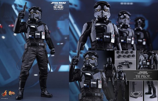 First Order TIE Pilot Sixth Scale Figure