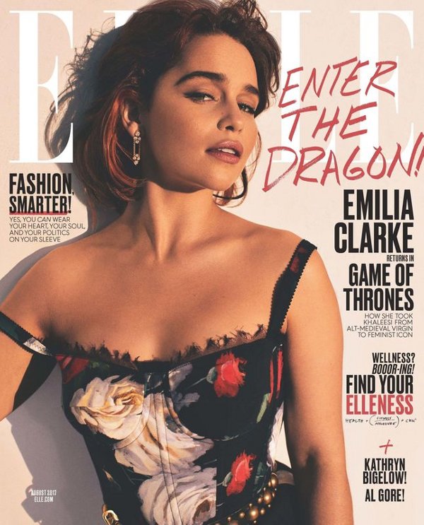 Emilia Clarke - Elle (August 2017)