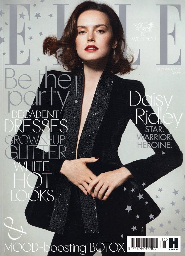 Daisy Ridley - Elle UK (December 2017)