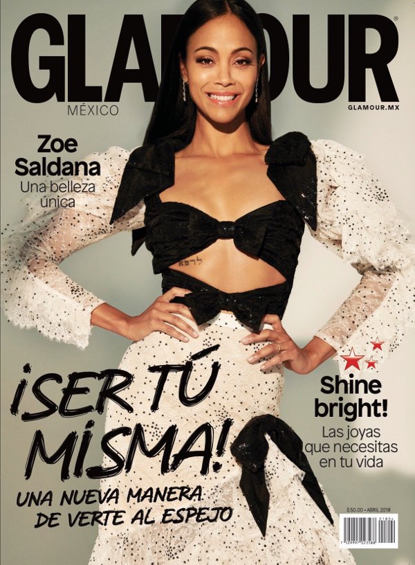 Zoe Saldana - Glamour Mexico (April 2018)