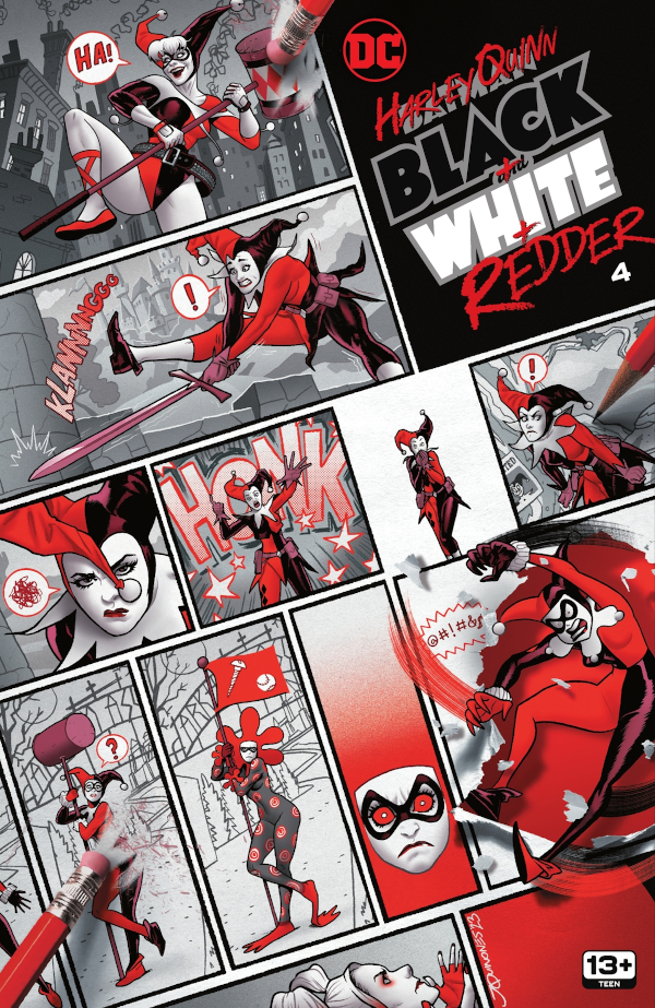 Harley Quinn: Black + White + Redder #4