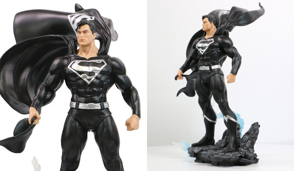 DC Heroes Superman Black & Silver Eighth-Scale Statue
